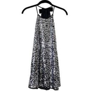 sequin mini babydoll slip dress